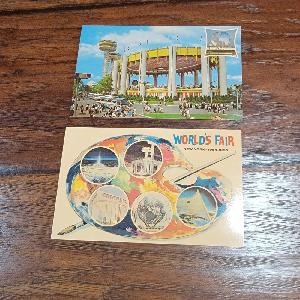 Vintage 1965 World's Fair post cards